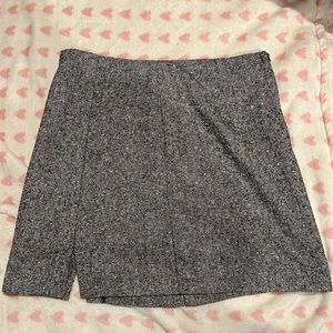 Vintage 1990’s Gray Tweed Wool Mini Skirt